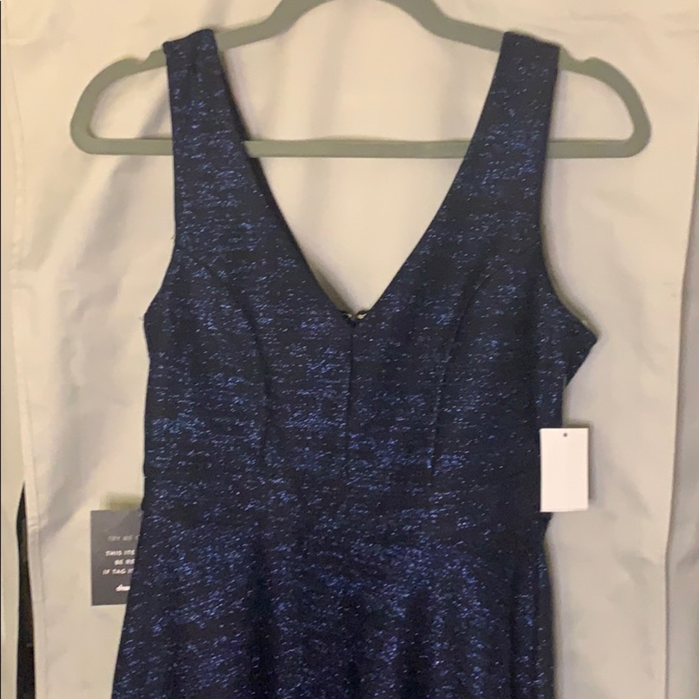 Elegant Blue Sleeveless Dress